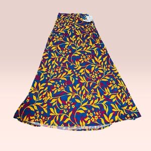 Floral Print Women's Maxi Skirt Lularoe (Large) NEW